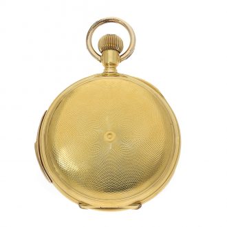 Swiss gold pocket watch with minute repeater Circa 1893