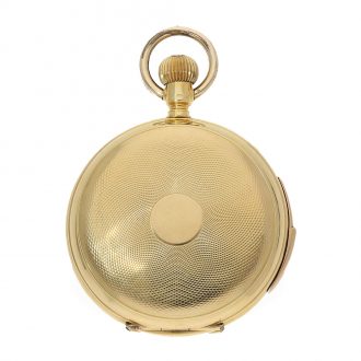 Swiss gold pocket watch with minute repeater Circa 1893