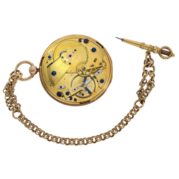 French 18 carat gold watch with experimental lever escapement Circa 1815 French 18 carat gold watch with experimental lever escapement Circa 1815