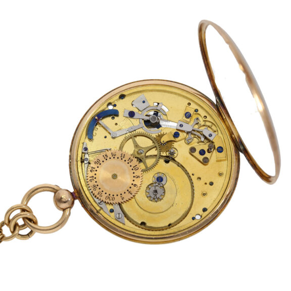 French 18 carat gold watch with experimental lever escapement Circa 1815 French 18 carat gold watch with experimental lever escapement Circa 1815