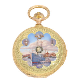 Russian gold/enamel minute repeater watch Circa 1909