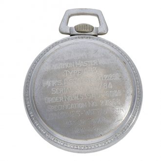 Swiss military navigation watch with power reserve Circa 1940