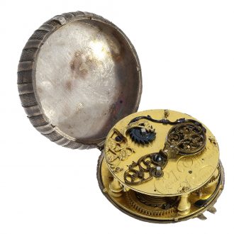 French neck watch with verge escapement and lid Circa 1640 French neck watch with verge escapement and lid Circa 1640