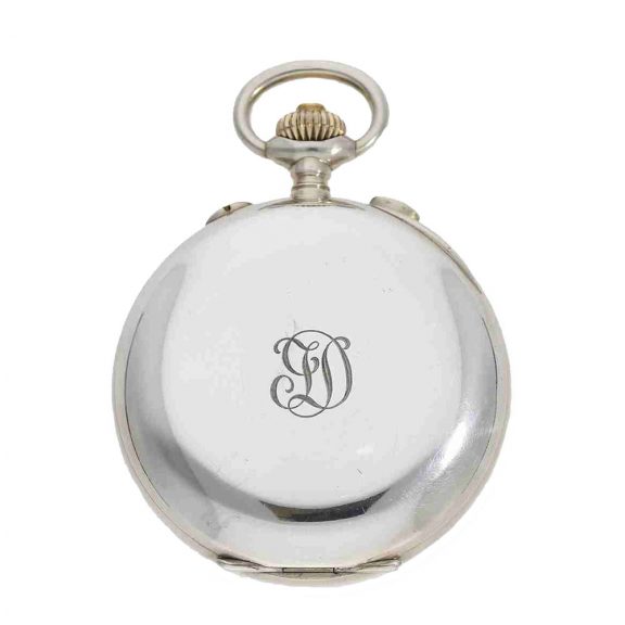 French silver pocket chronometer with split seconds Circa 1915 French silver pocket chronometer with split seconds Circa 1915