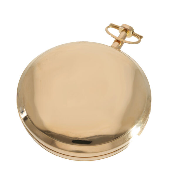 Swiss 18 carat gold large and significant verge watch Circa 1800 Swiss 18 carat gold large and significant verge watch Circa 1800