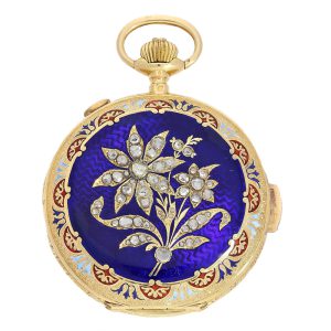Swiss gold chronograph minute repeating watch Circa 1900