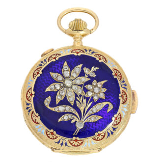 Swiss gold chronograph minute repeating watch Circa 1900 Swiss gold chronograph minute repeating watch Circa 1900