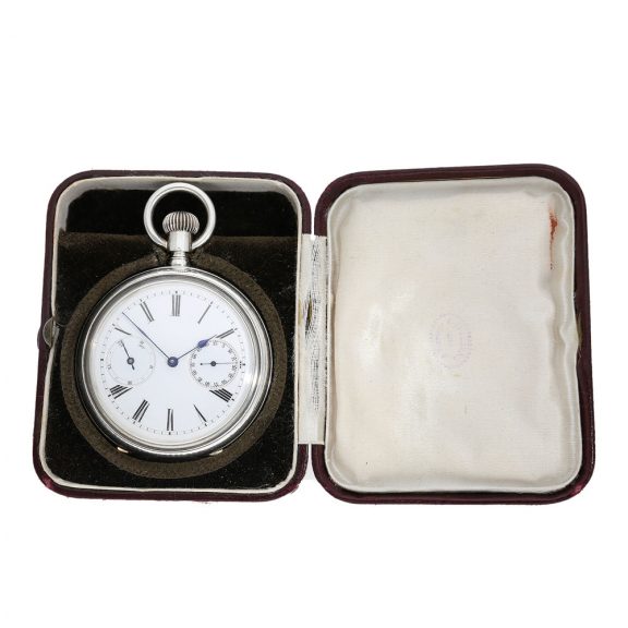 German silver observation deck chronometer Circa 1885 German silver observation deck chronometer Circa 1885
