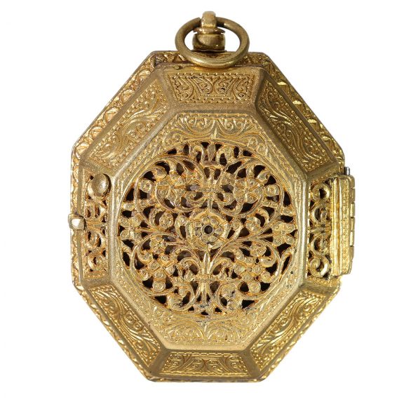 German large octagonal Renaissance clock with striking mechanism Circa 1590 German large octagonal Renaissance clock with striking mechanism Circa 1590