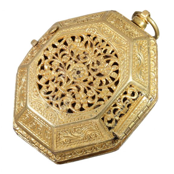 German large octagonal Renaissance clock with striking mechanism Circa 1590 German large octagonal Renaissance clock with striking mechanism Circa 1590