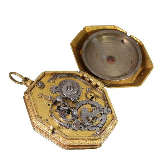 German large octagonal Renaissance clock with striking mechanism Circa 1590 German large octagonal Renaissance clock with striking mechanism Circa 1590