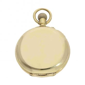 Swiss 18 Carat gold deck watch with “sidereal time/mean time” Circa 1918