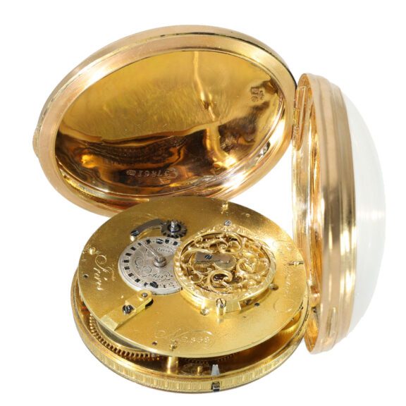 Swiss 18 carat gold astronomical verge watch Circa 1800 Swiss 18 carat gold astronomical verge watch Circa 1800