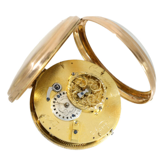 Swiss 18 carat gold astronomical verge watch Circa 1800 Swiss 18 carat gold astronomical verge watch Circa 1800