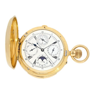 English gold complicated lever pocket watch Circa 1890