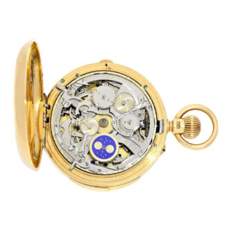English gold complicated lever pocket watch Circa 1890