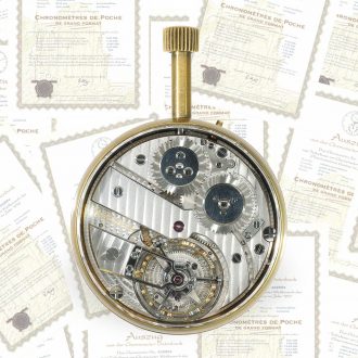 Swiss 18K gold contest chronometer tourbillon Circa 1940