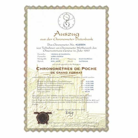 Swiss 18K gold contest chronometer tourbillon Circa 1940 Swiss 18K gold contest chronometer tourbillon Circa 1940
