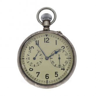 German silver submarine observation watch with special dial Circa 1942