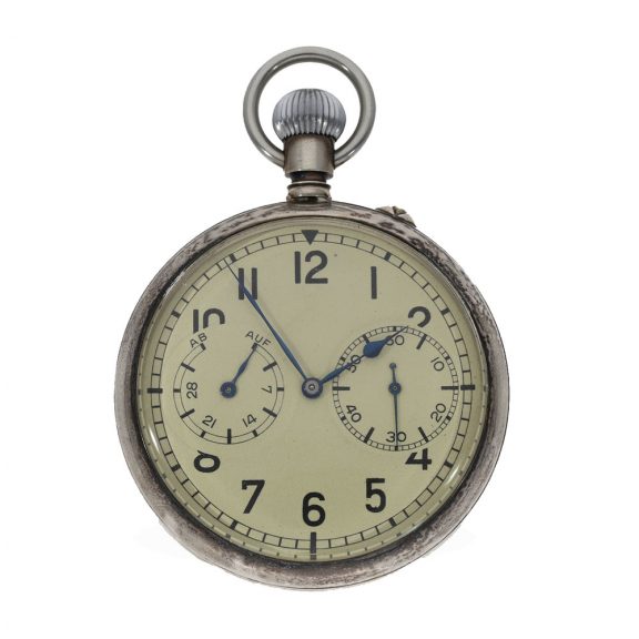 German silver submarine observation watch with special dial Circa 1942