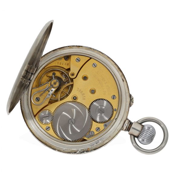 German silver submarine observation watch with special dial Circa 1942 German silver submarine observation watch with special dial Circa 1942
