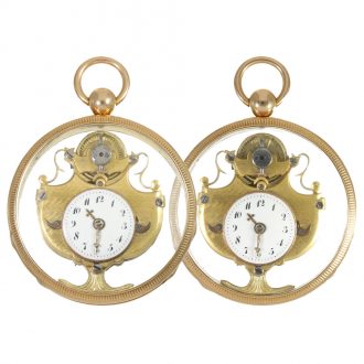 Swiss gold and enamel verge for the Chinese market Circa 1780