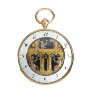 Swiss 18 carat gold extremely fine “Punchinello” automaton Circa 1820