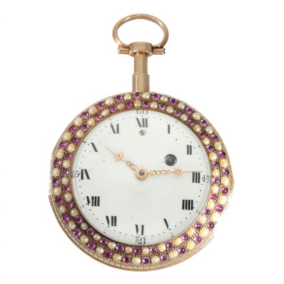 Austrian gold and enamel museum quality verge watch Circa 1780 Austrian gold and enamel museum quality verge watch Circa 1780