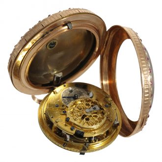 Austrian gold and enamel museum quality verge watch Circa 1780