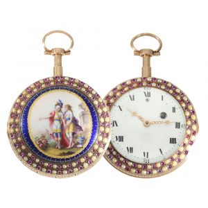 Austrian gold and enamel museum quality verge watch Circa 1780