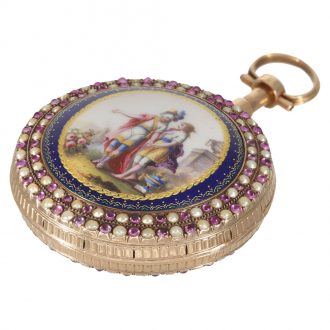 Austrian gold and enamel museum quality verge watch Circa 1780