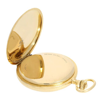 Swiss gold hunting cased quarter repeater Circa 1910 Swiss gold hunting cased quarter repeater Circa 1910