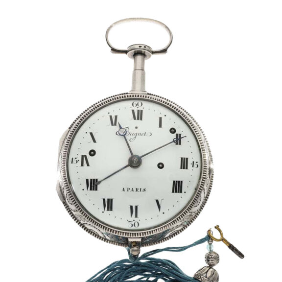 French silver cased coach clock in excellent condition Circa 1790