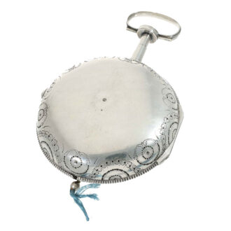 French silver cased coach clock in excellent condition Circa 1790
