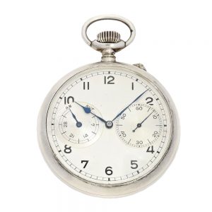 German silver military lever pocket watch Circa 1944