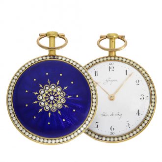 French ultra flat pocket watch with comma escapement Circa 1780