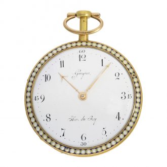 French ultra flat pocket watch with comma escapement Circa 1780