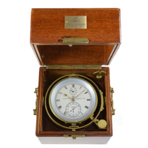 German brass marine chronometer in rare original condition Circa 1965
