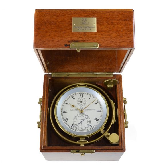 German brass marine chronometer in rare original condition Circa 1965