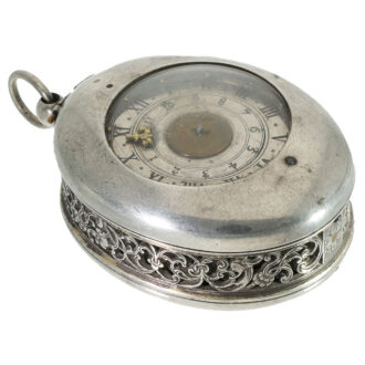 German silver early oval puritanical verge watch Circa 1625