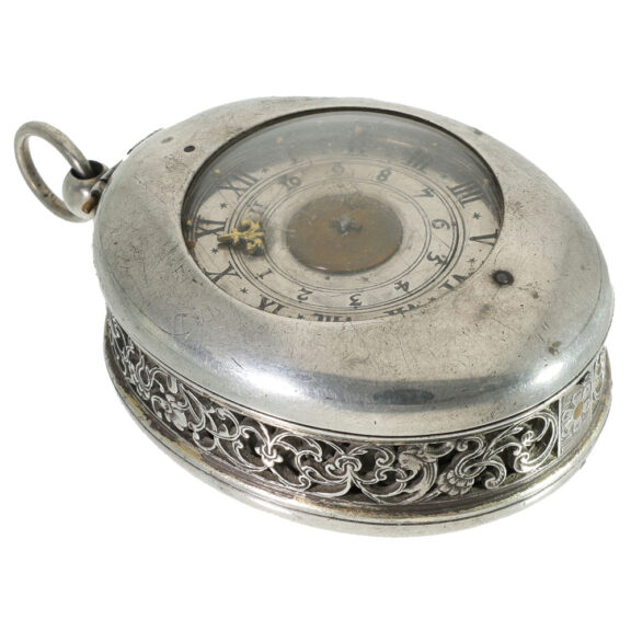 German silver early oval puritanical verge watch Circa 1625 German silver early oval puritanical verge watch Circa 1625