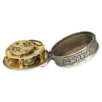 German silver early oval puritanical verge watch Circa 1625