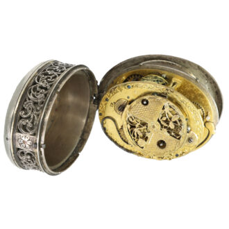 German silver early oval puritanical verge watch Circa 1625