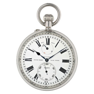 Swiss steel deck chronometer with power reserve Circa 1943