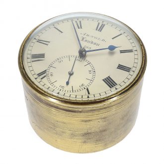 Important English brass marine box chronometer Circa 1824