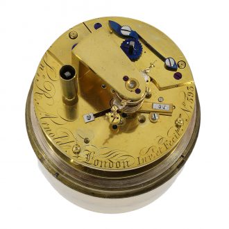 Important English brass marine box chronometer Circa 1824