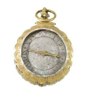 French rock crystal pendant watch with stackfreed Circa 1635
