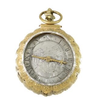 French rock crystal pendant watch with stackfreed Circa 1635