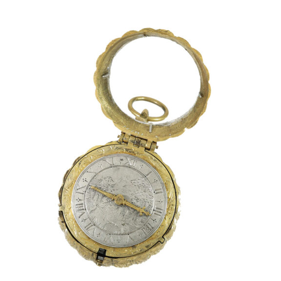 French rock crystal pendant watch with stackfreed Circa 1635 French rock crystal pendant watch with stackfreed Circa 1635