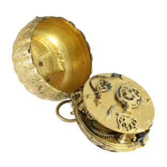 French rock crystal pendant watch with stackfreed Circa 1635